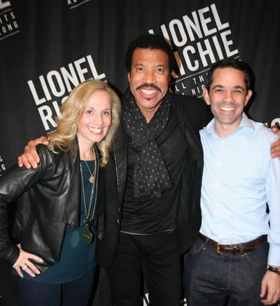 Eli Zied's mom and dad(Right most) with singer and songwriter Lionel Richie(Mid)
