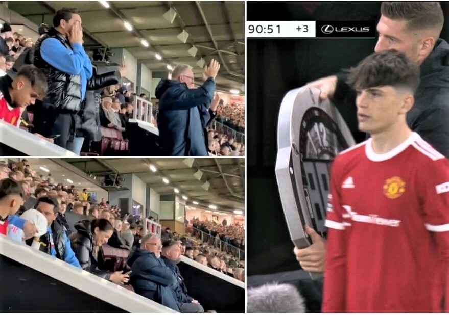 Alejandro Garnacho's Family Reacting To His Manchester United Debut