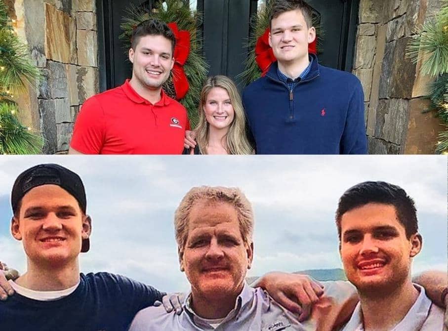 Walker Kessler with his father, brother, and sister