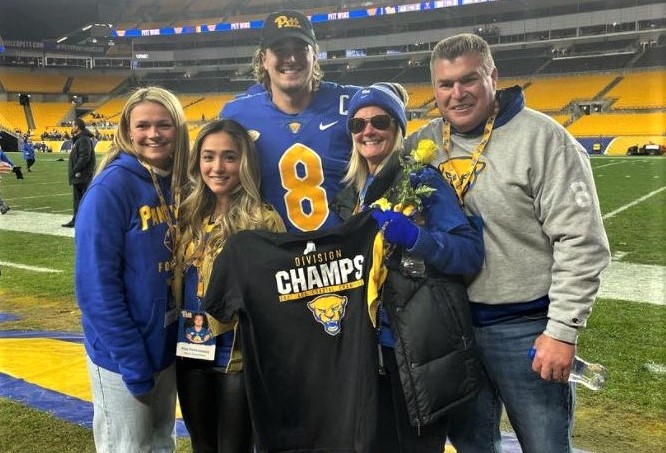 Kenny Pickett with his family